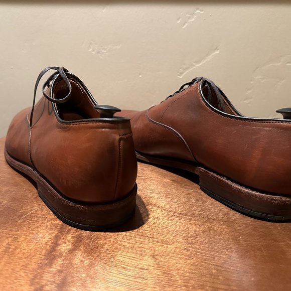 Carlyle Plain-toe Oxford Dress Shoe Wide sz 11.5 3E Dark Chili Brown